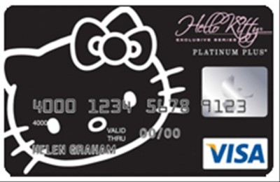 hello kitty credit card black Hello Kitty black credit card