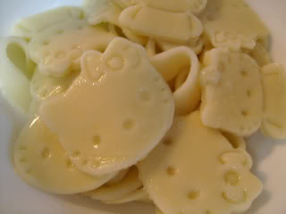 Hello Kitty homemade pasta homemade hello Kitty pasta faces
