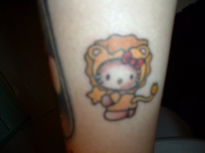 hello kitty lion tattoo hello kitty lion tattoo