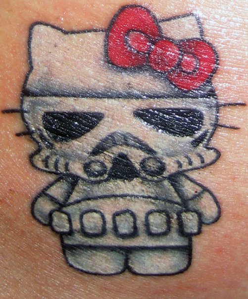 Hello Kitty Star Wars Tattoo