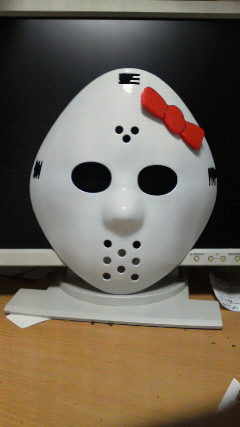Hello Kitty Jason mask Hello Kitty Friday the 13th Jason mask