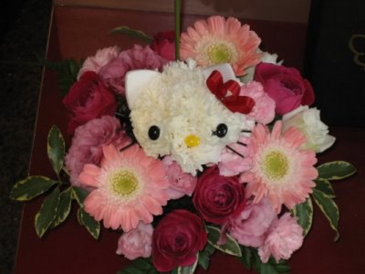 hello-kitty-flower-in-box Hello Kitty flower bouquet
