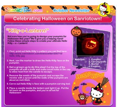 Hello Kitty Halloween Pumpkin