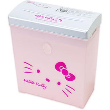 May I introduce you to the Hello Kitty paper shredder: