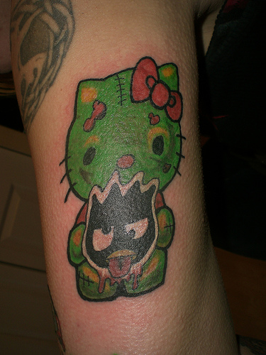  surprised me that a new Hello kitty zombie tattoo showed up in my email: