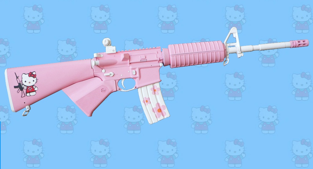 Hello Kitty AR-15 Military Style Rifle