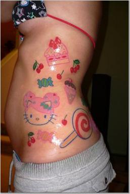 Winnie Pooh Tattoos on Hidden Mickey Ears In Hello Kitty Tattoo
