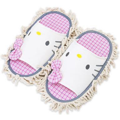 Case and point Hello Kitty mop slippers