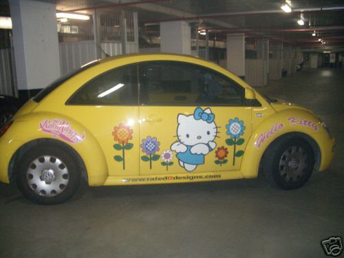 It seems that the Hello Kitty VW bug that I mentioned earlier is currently