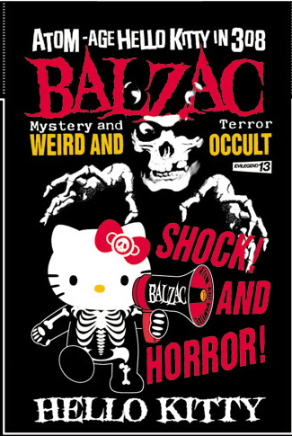 Yes, a Japanese horror punk rock band called balzac has adopted Hello Kitty 