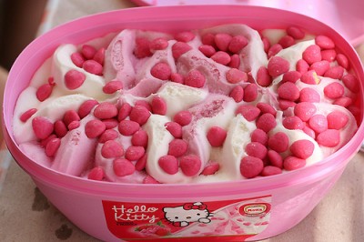 hello kitty strawberry ice cream