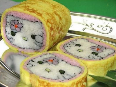 hello kitty sushi roll