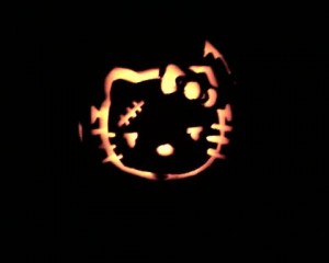 hello-kitty-frankenstein-pumpkin Hello Kitty Frankenstein pumpkin