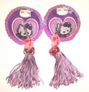 hello-kitty-nipple-tassels-1 Hello Kitty heart nipple tassels