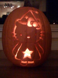 hello-kitty-pumpkin-9 Hello Kitty witch pumpkin