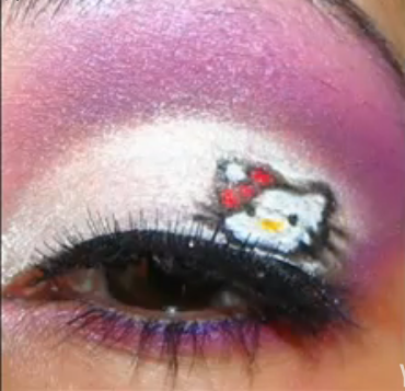 I'm all about crazy makeup, but not like this.