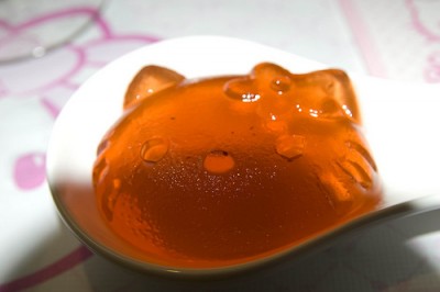 hello kitty gelatin Hello Kitty orange jello gelatin