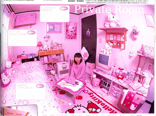 hello kitty girls room. What Hello Kitty fanatic believes is a beautiful room decor — really nothing 