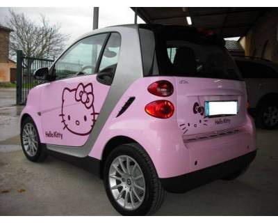 hello-kitty-smart-car-pink Hello Kitty smart car