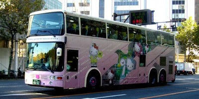 hello kitty bus Hello Kitty tour bus