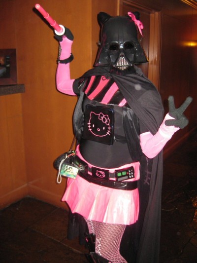 hello kitty darth vader Hello Kitty pink skirt Darth Vader