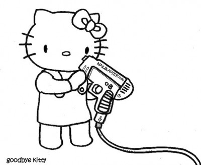 hello kitty goodbye kitty nailgun Hello Kitty Goodbye Kitty nail gun