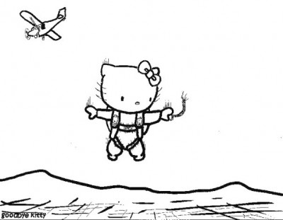 hello kitty goodbye kitty parachute Hello Kitty Goodbye Kitty parachute