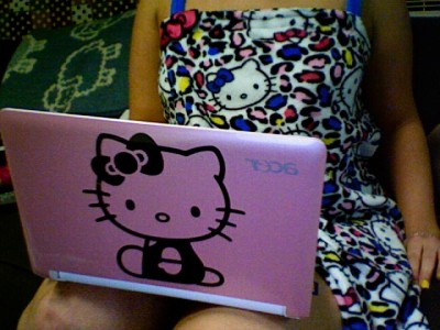 hello kitty pink laptop Hello Kitty pink laptop