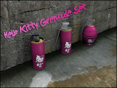 hello kitty hand grenade Hello Kitty hand grenades