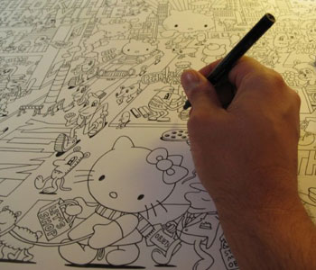 hello kitty three apples jeremy Hello Kitty Jeremyville art
