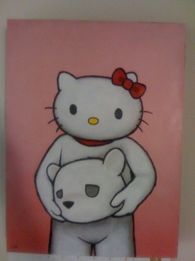 hello kitty three apples luke Hello Kitty Luke Chueh art