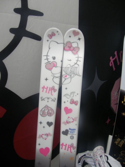 hello kitty angel skis Hello Kitty skis with angel design