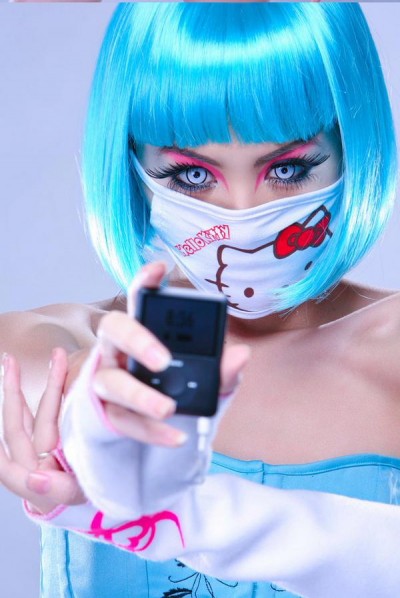 hello kitty facemask ipod Hello Kitty facemask