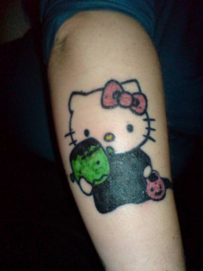 hello kitty halloween tattoo Hello Kitty Halloween tattoo