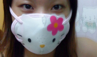hello kitty swine flu mask Hello Kitty swine flu mask