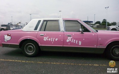 hello kitty thug car Hello Kitty gangster car