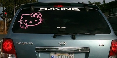 hello kitty window decal Hello Kitty window decal