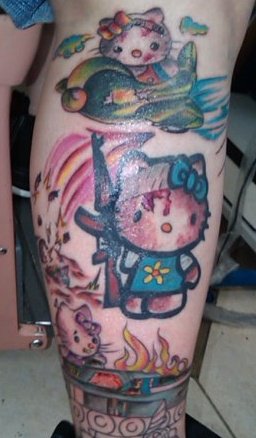 hello kitty war tattoo hello kitty war tattoo