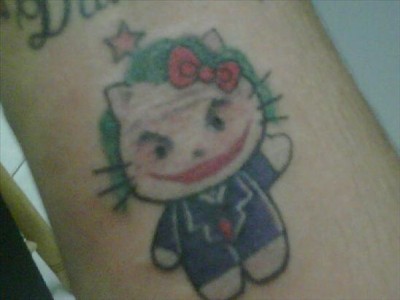 hello kitty joker tattoo hello kitty joker tattoo
