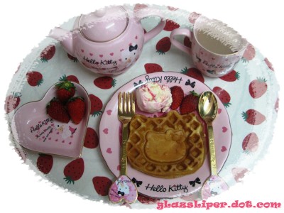 hello kitty waffle meal hello kitty waffle meal
