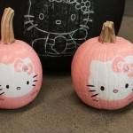 hello kitty face pumpkins