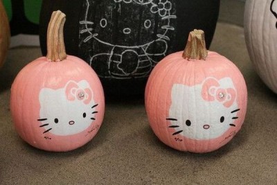 hello kitty face pumpkins hello kitty face pumpkins