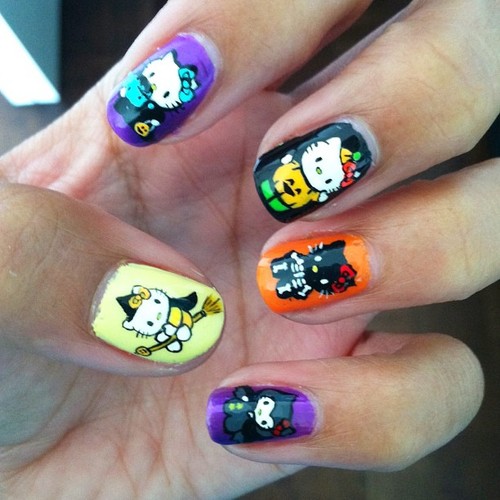 Halloween finger nails