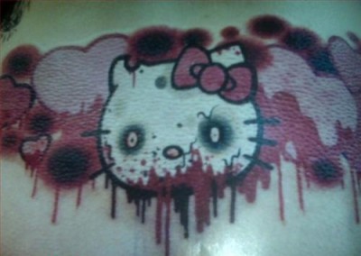 Tattoos Zombie on Hello Kitty Zombie Tattoo   Hello Kitty Hell