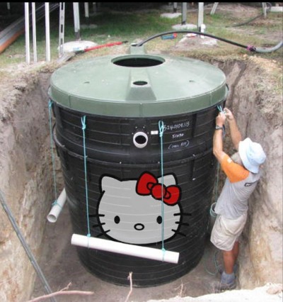 hello kitty septic tank