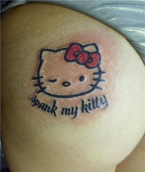 Spank the kitty Long human cock