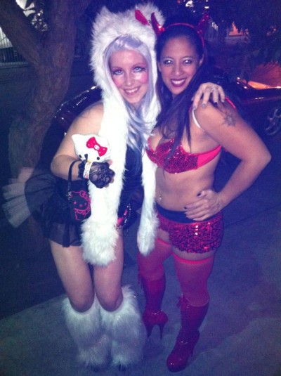 Hello Kitty fur costume Hello Kitty Halloween fur costume
