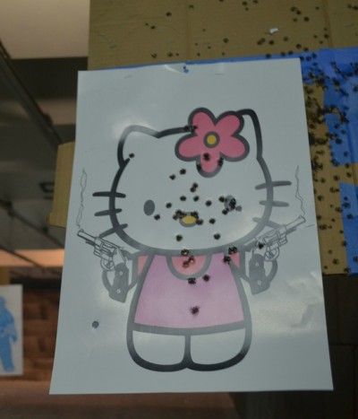 hello kitty shooting target Hello Kitty gun range shooting target