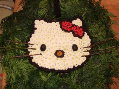 hello kitty holiday wreath Hello Kitty holiday wreath