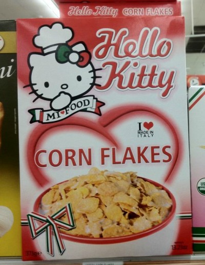 hello kitty corn flakes Hello Kitty cornflakes